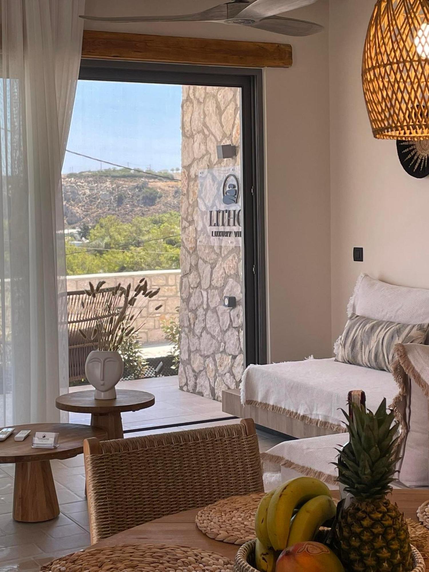 Lithos Luxury Villa Архангелос Экстерьер фото